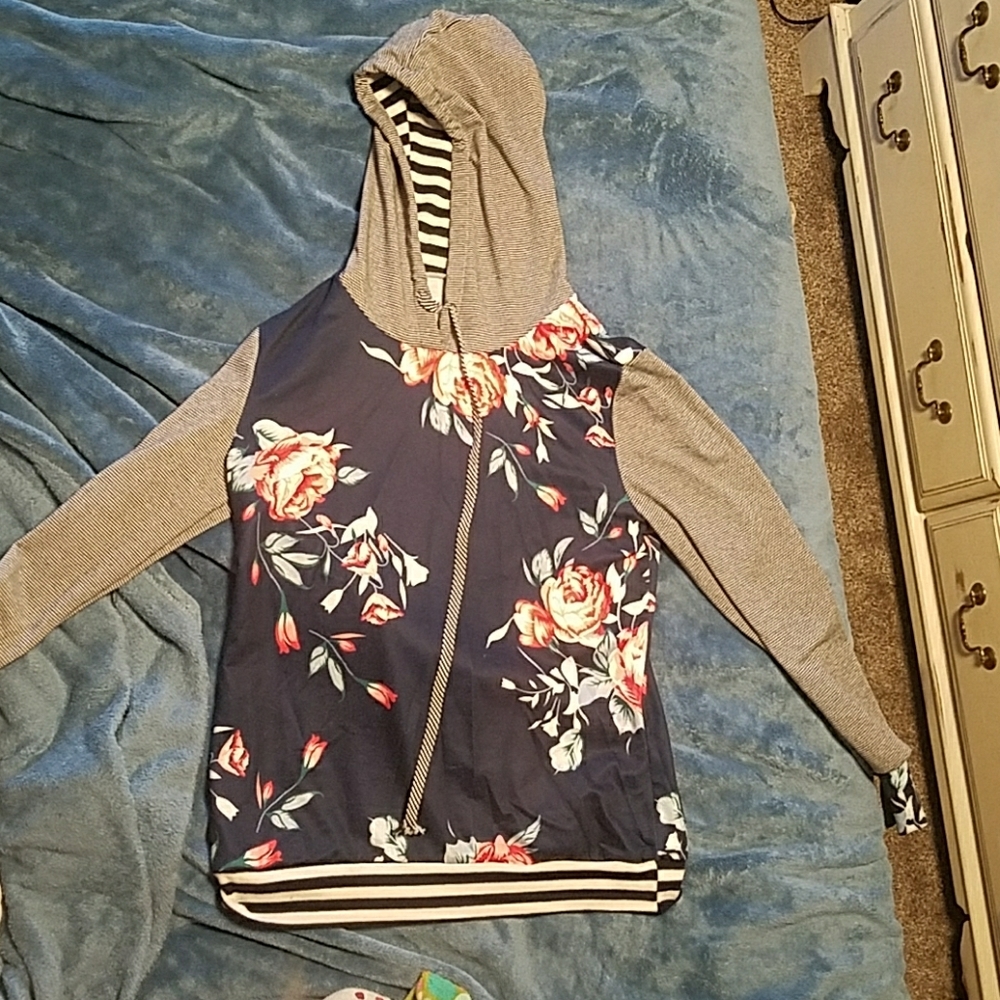 Floral hoodie